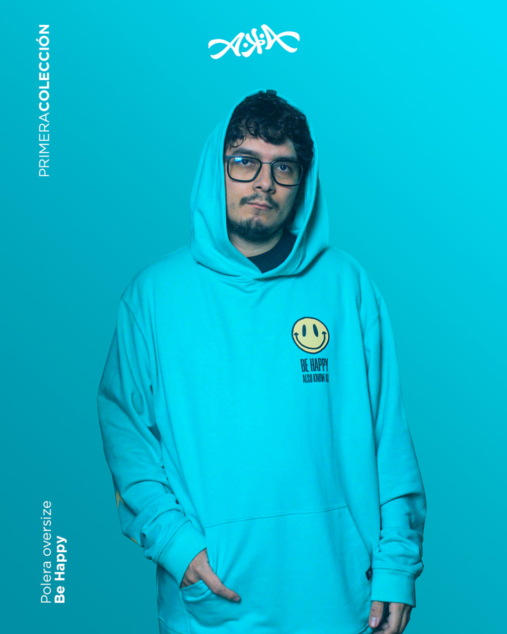 OVERSIZE HOODIE BE HAPPY