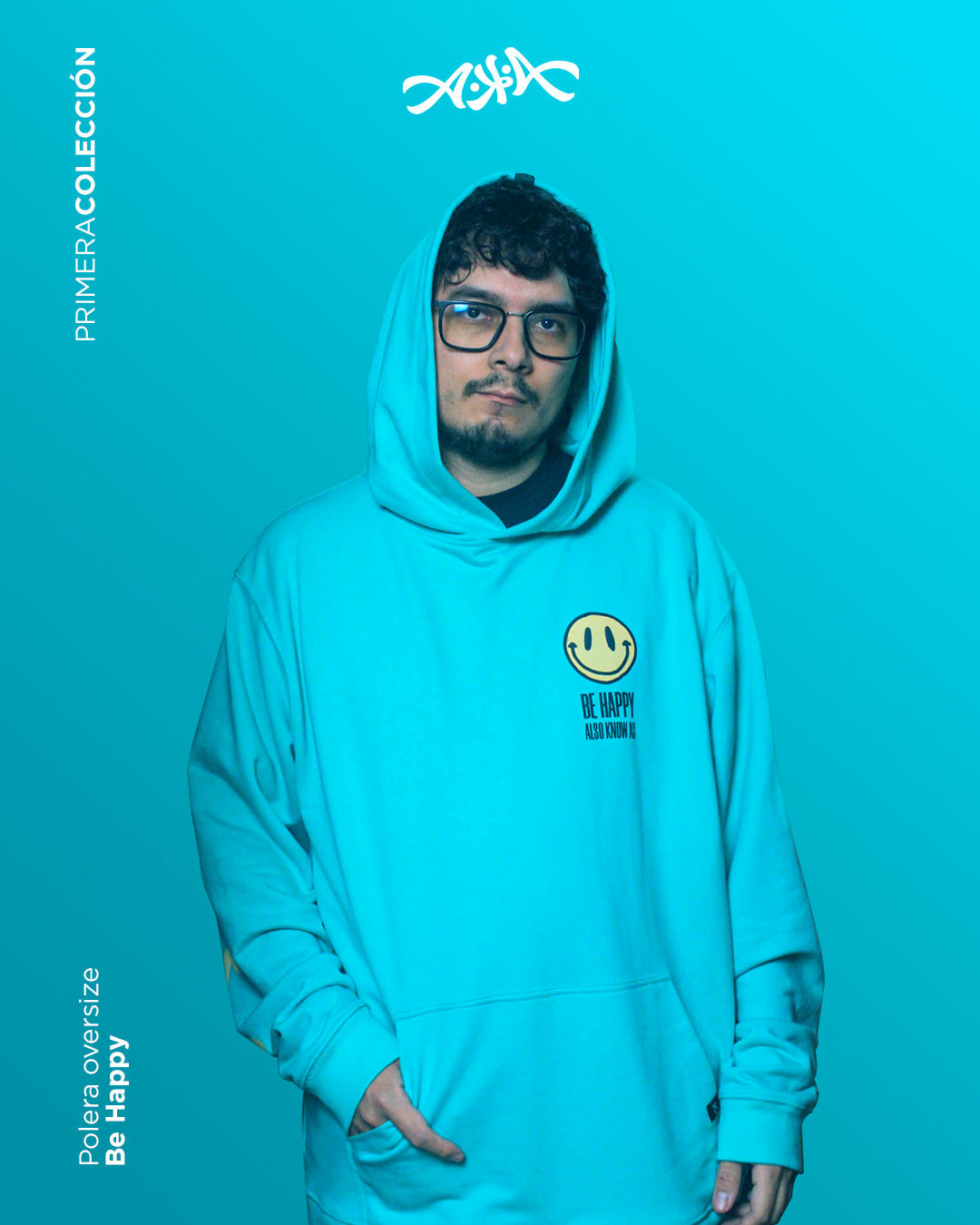 OVERSIZE HOODIE BE HAPPY