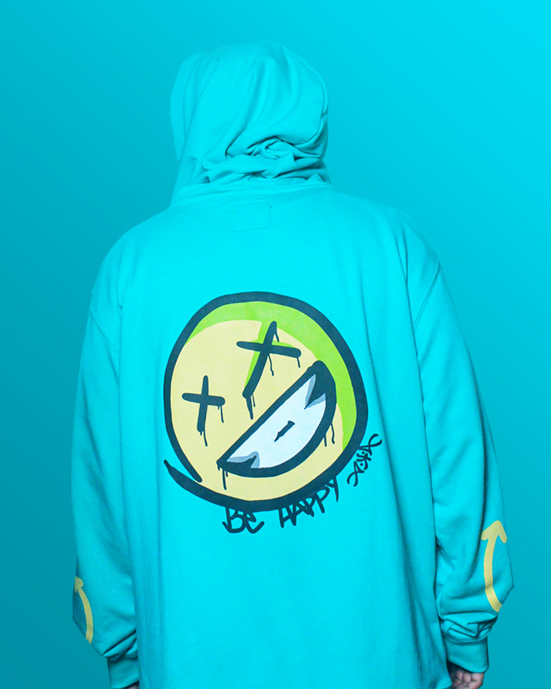 OVERSIZE HOODIE BE HAPPY