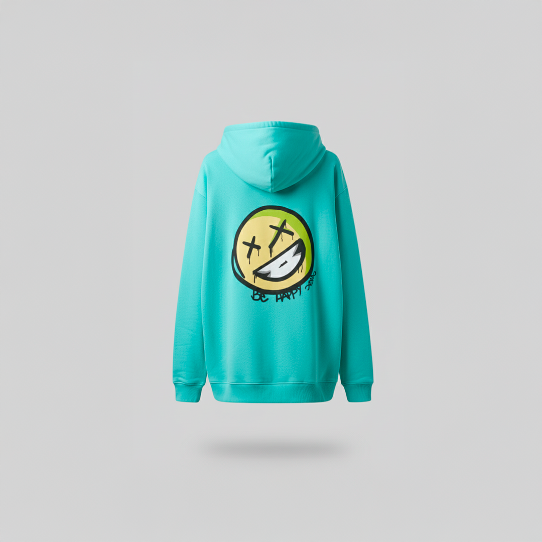 OVERSIZE HOODIE BE HAPPY